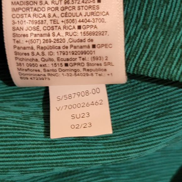 Athleta Echo Top Size Small Green Short Sleeve Ribbed Breathable 587908 NWT $99 - Picture 9 of 10